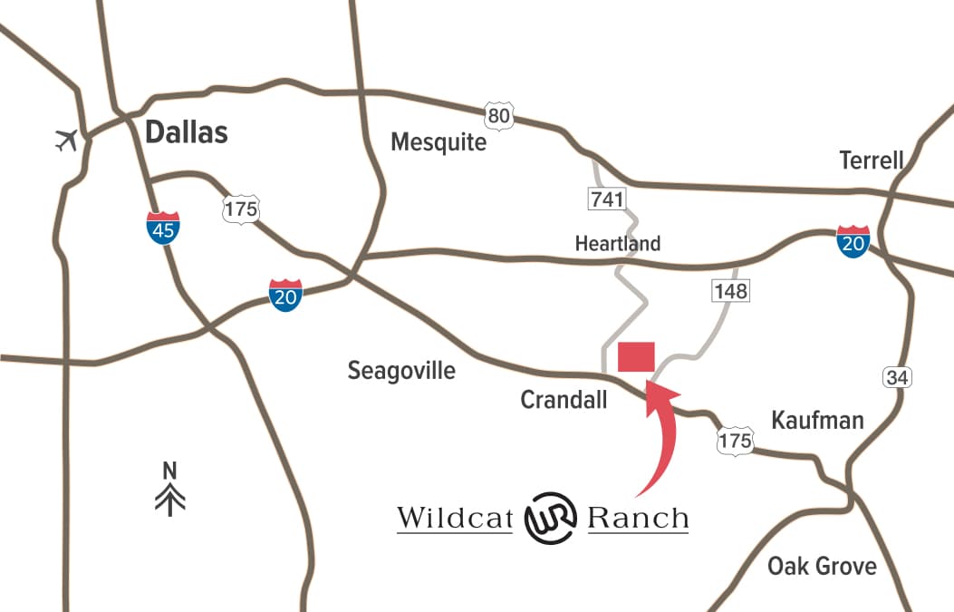 WildCat Ranch Texas location