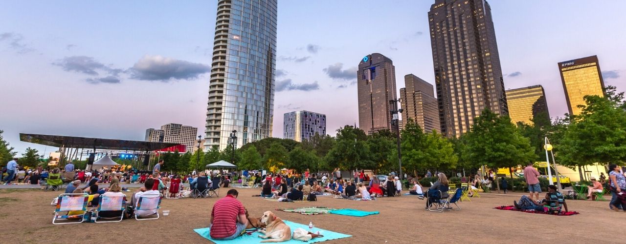 Event lawn in Dallas, Texas