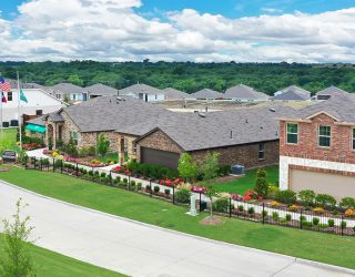 aerial of new homes in wildcat ranch