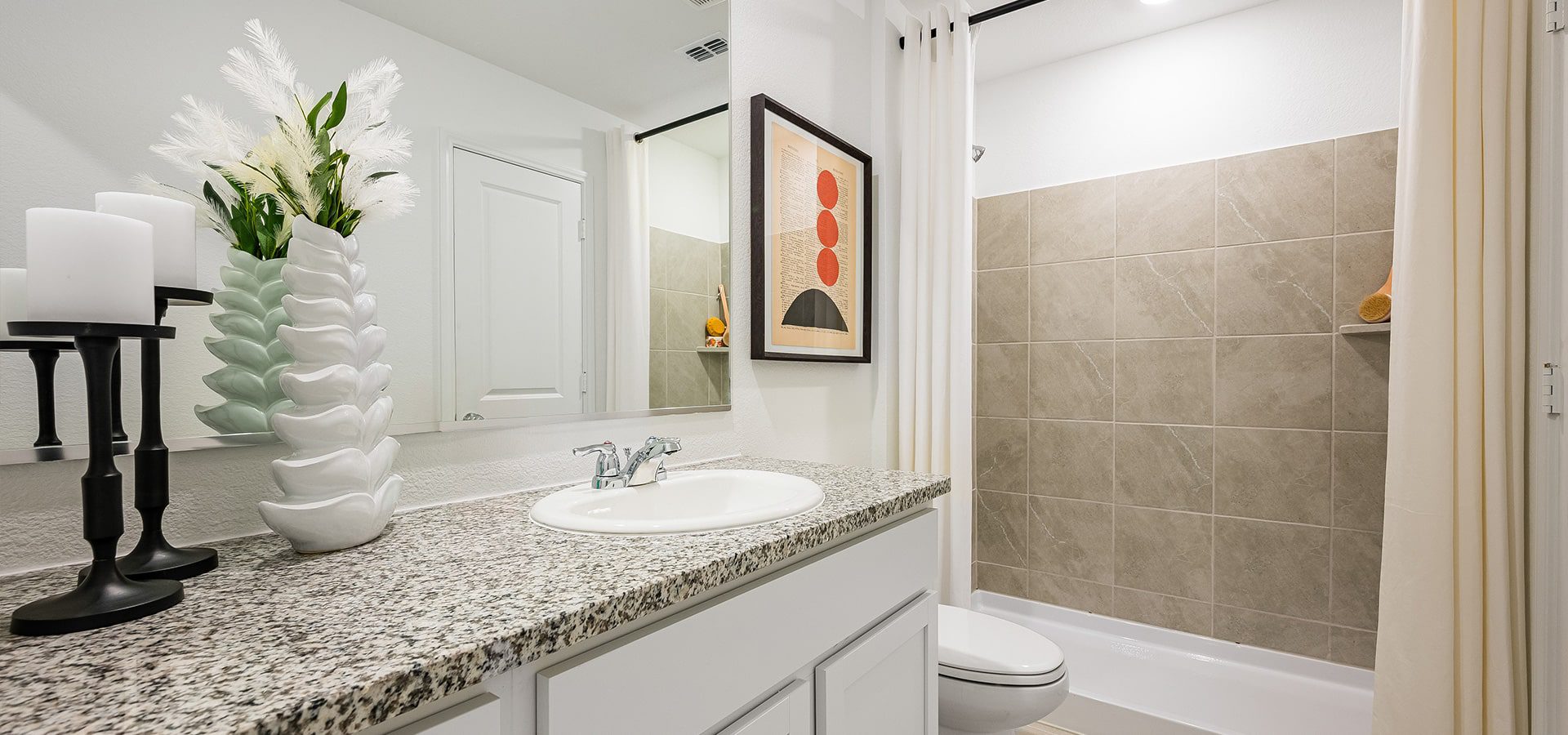 Wildcat Ranch Lennar Model Home bathroom