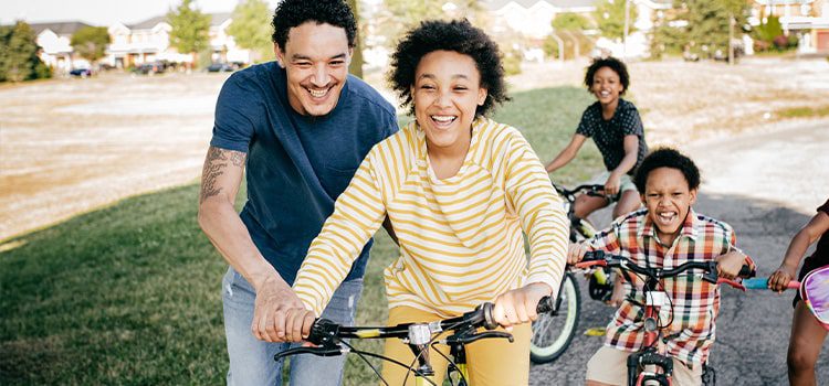 Texas suburban lifestyle biking