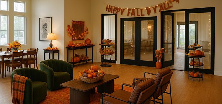 Crandall Texas home decorated for fall